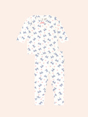 Womens Long Sleeve Pj Set