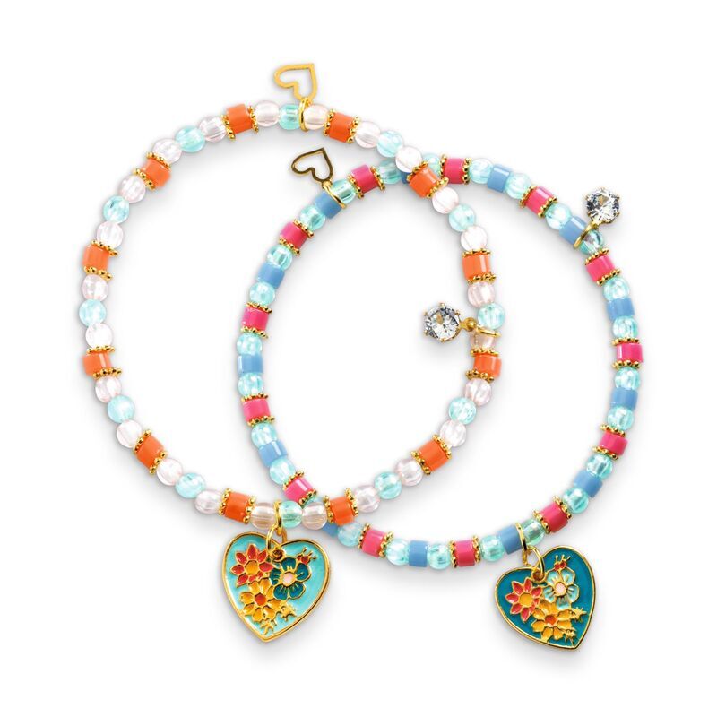 You & Me Heart Threading Beads Set