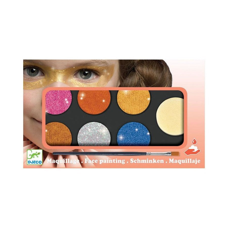 Metallic Body Art Palette 6 Colours