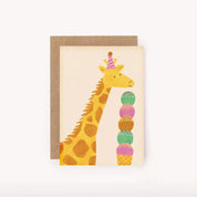 Greeting Mini Birthday Card Giraffe