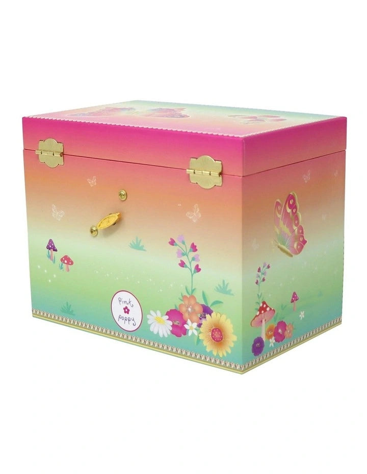 Rainbow Butterfly Medium Musical Jewellery Box