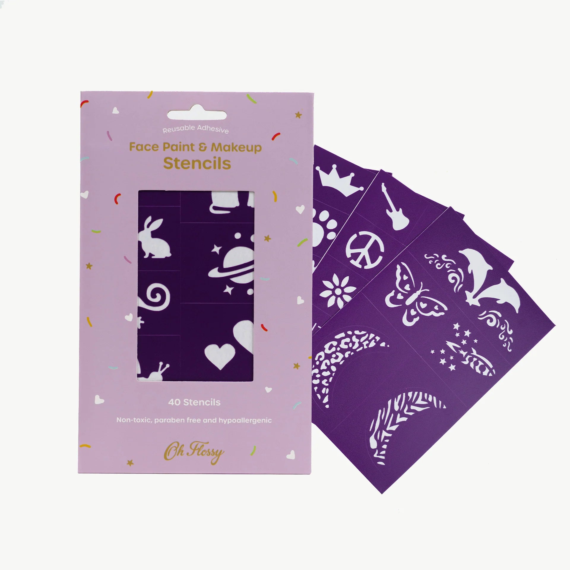 Face Paint & Makeup Stencil Purple
