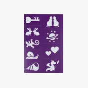 Face Paint & Makeup Stencil Purple