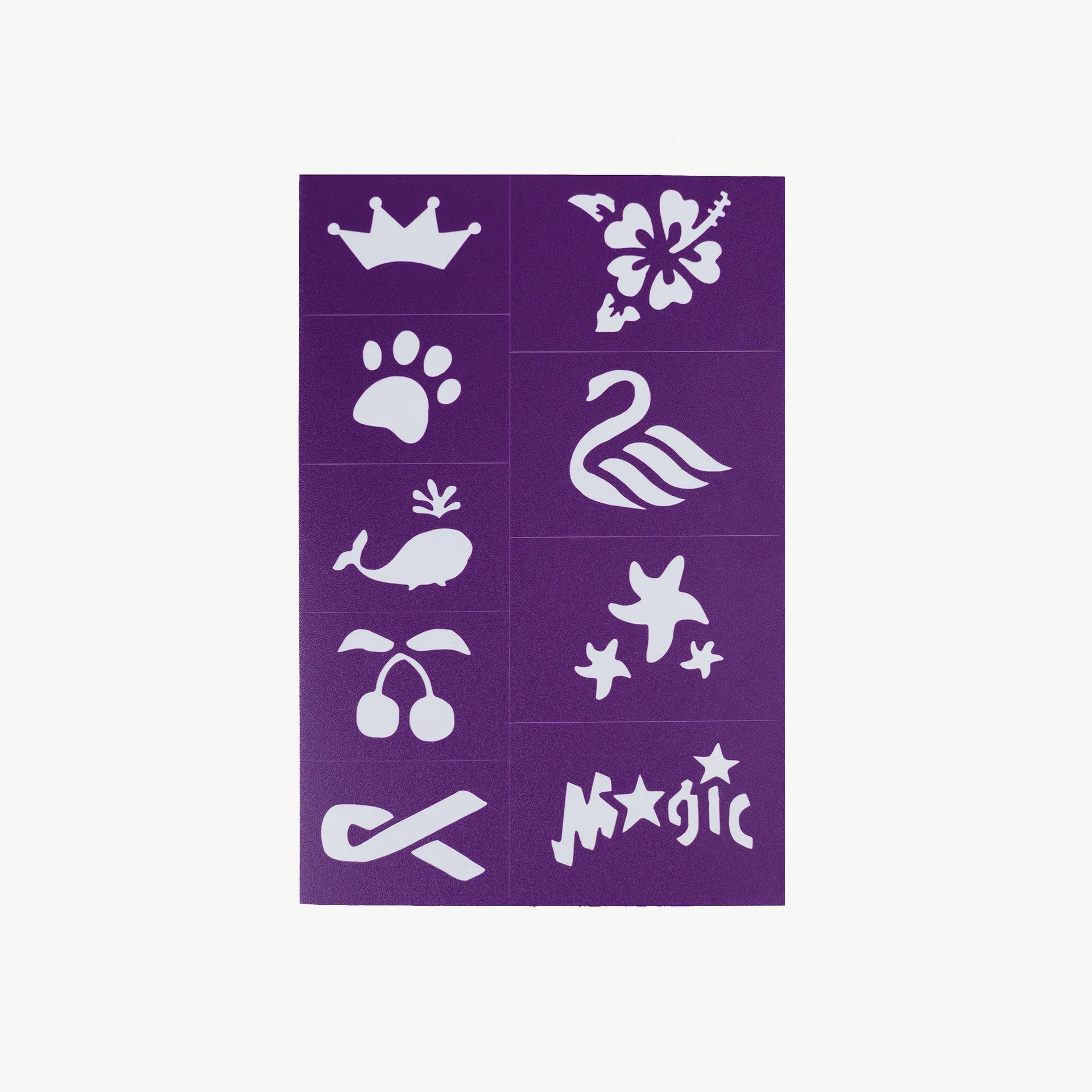 Face Paint & Makeup Stencil Purple