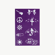 Face Paint & Makeup Stencil Purple