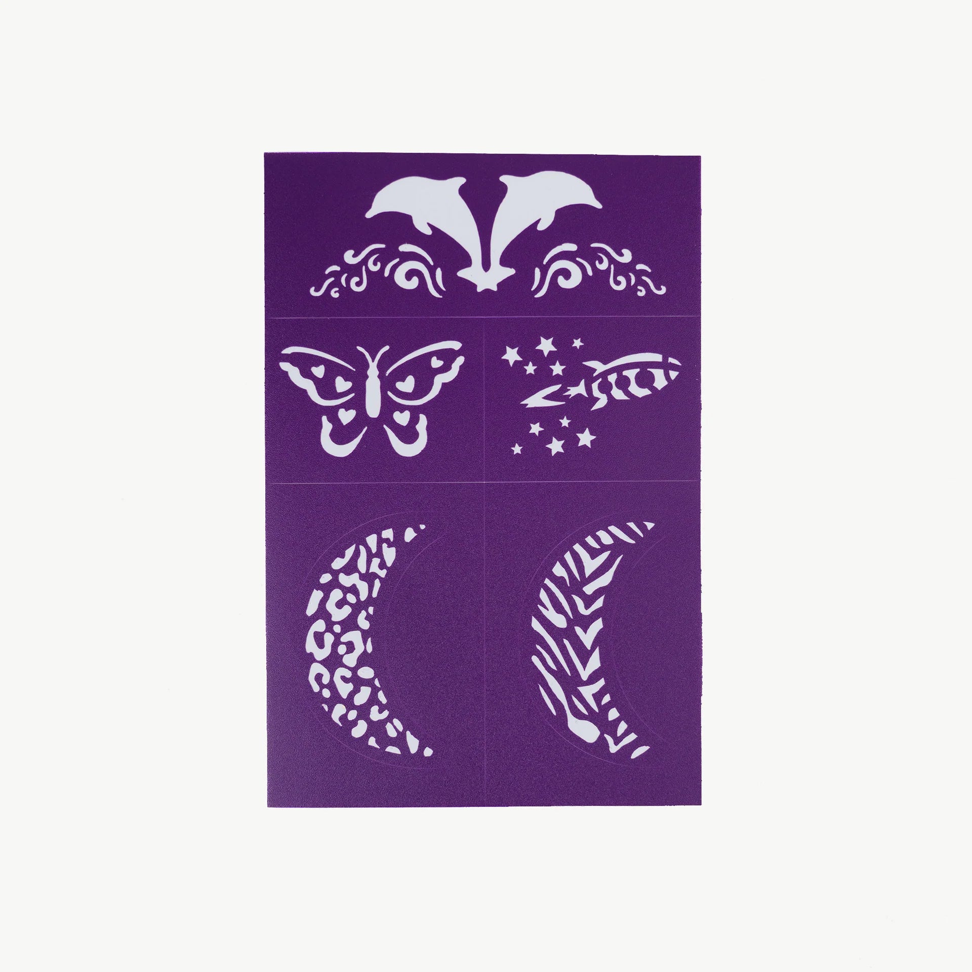 Face Paint & Makeup Stencil Purple