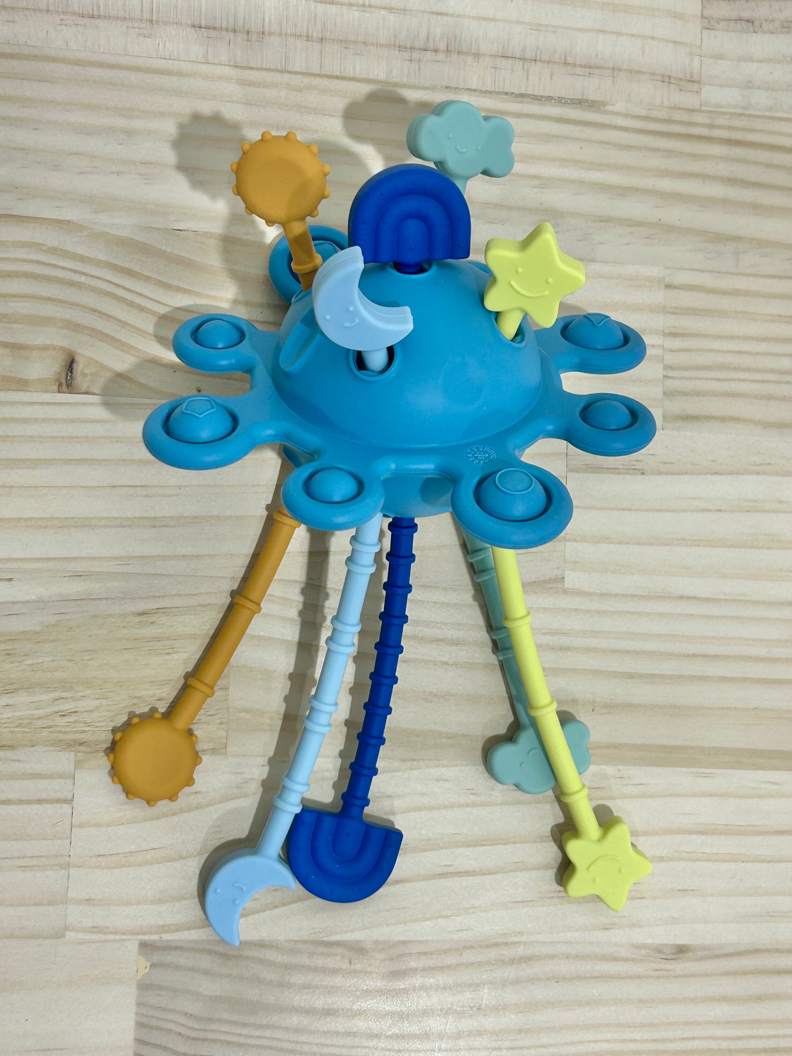 Silicone Zippy Toy - Denim Blue