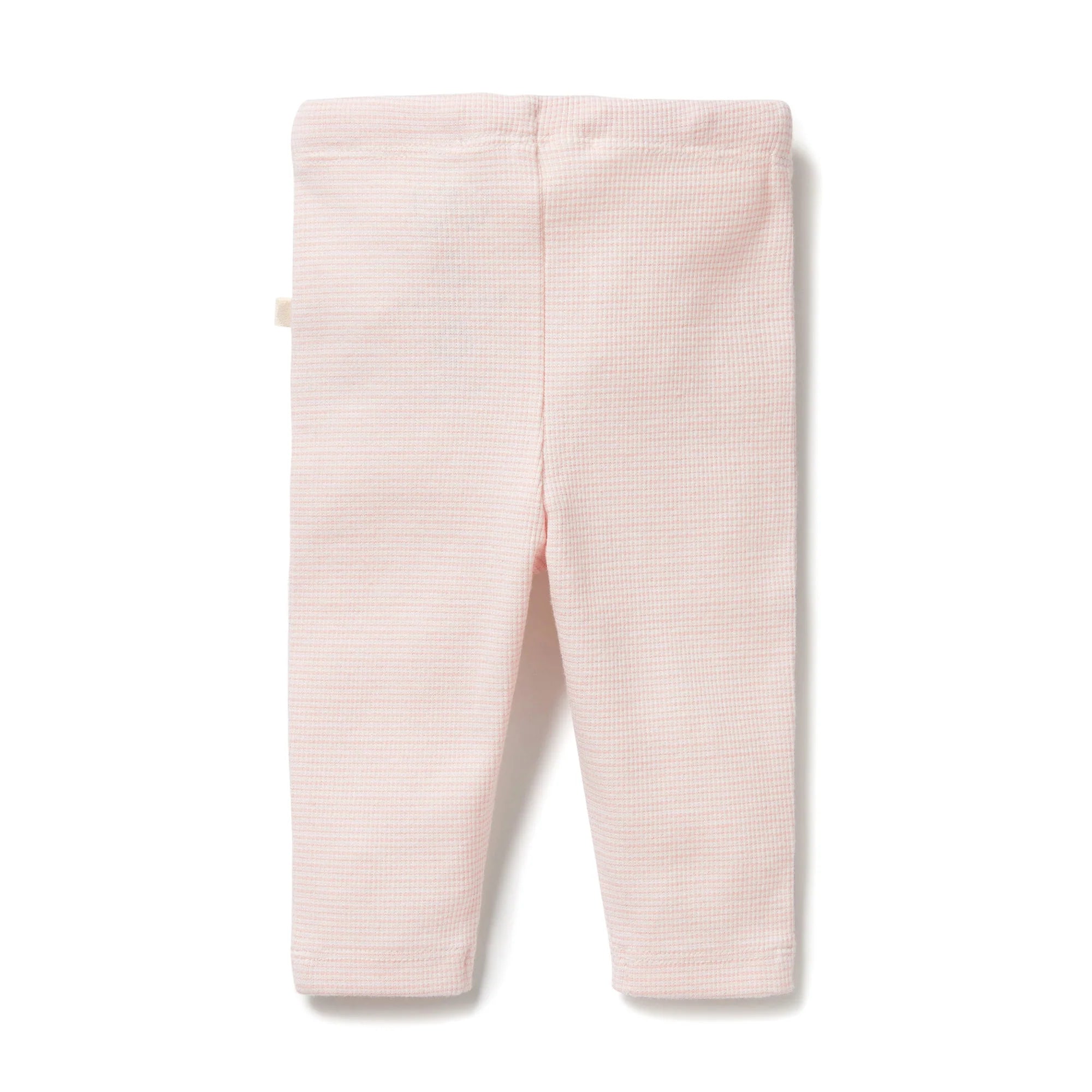 Organic Stripe Rib Legging - Cantaloupe