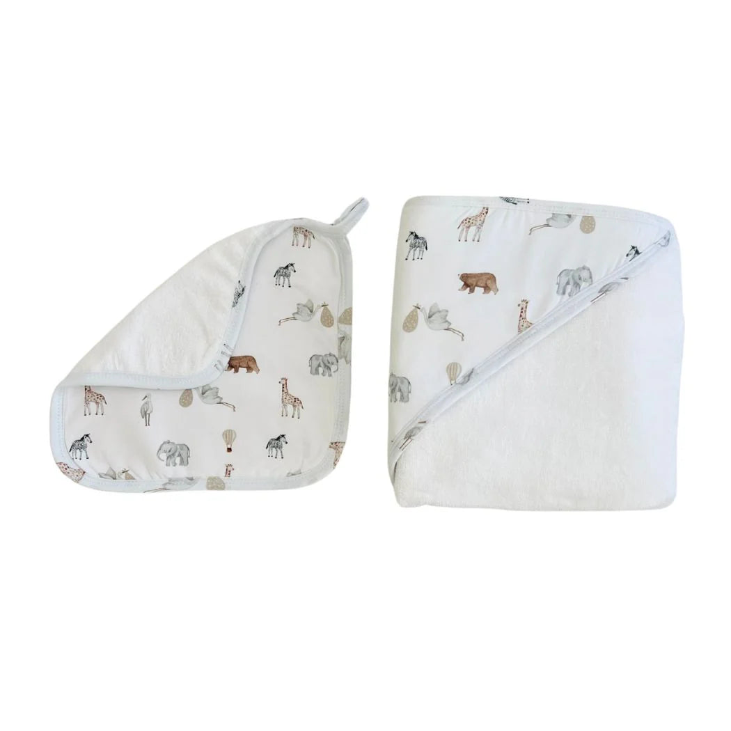 Hooded Towel And Wash Cloth