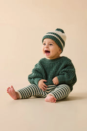 Clover Organic Knitted Stripe Hat