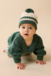 Clover Organic Knitted Stripe Hat