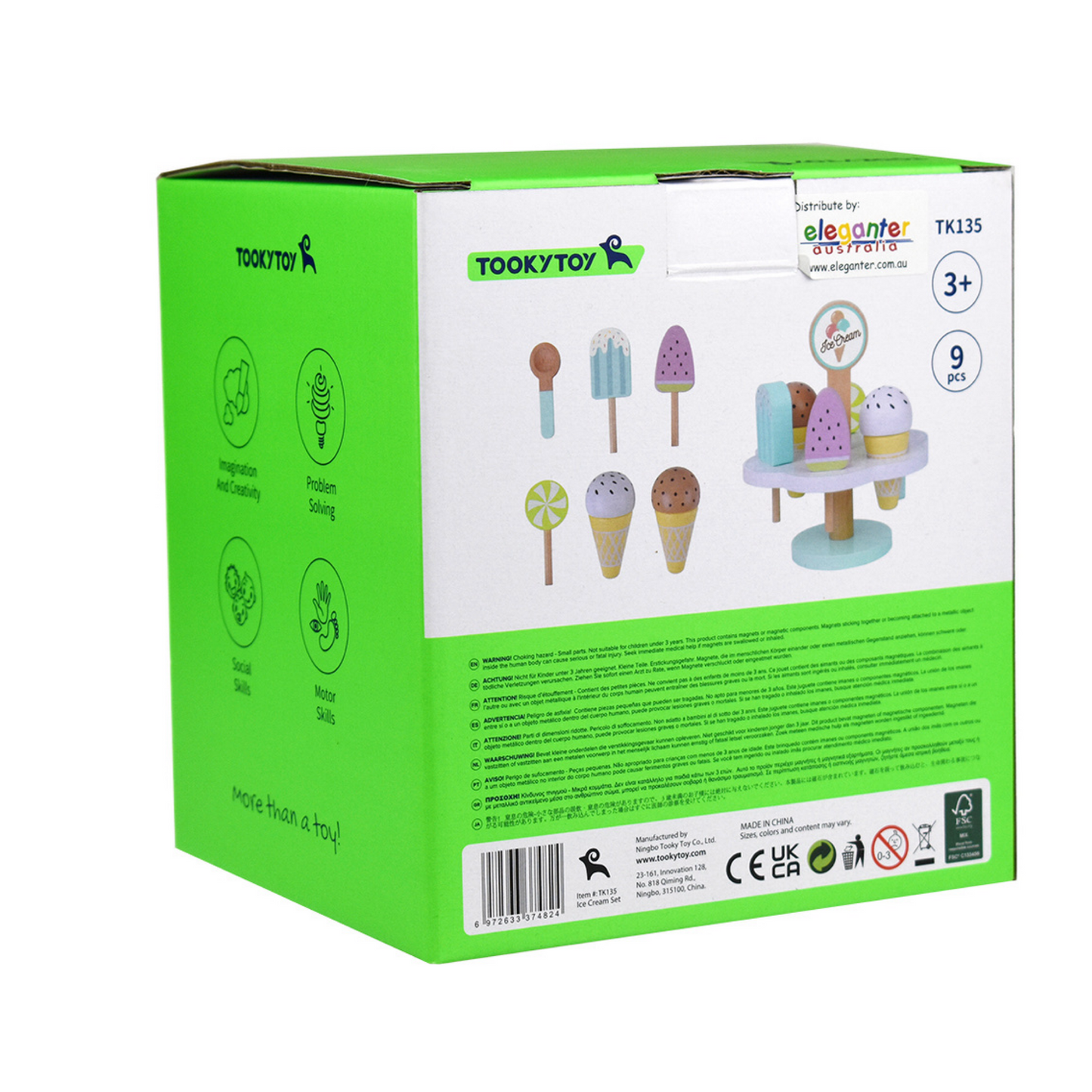 Wooden Icecream Set