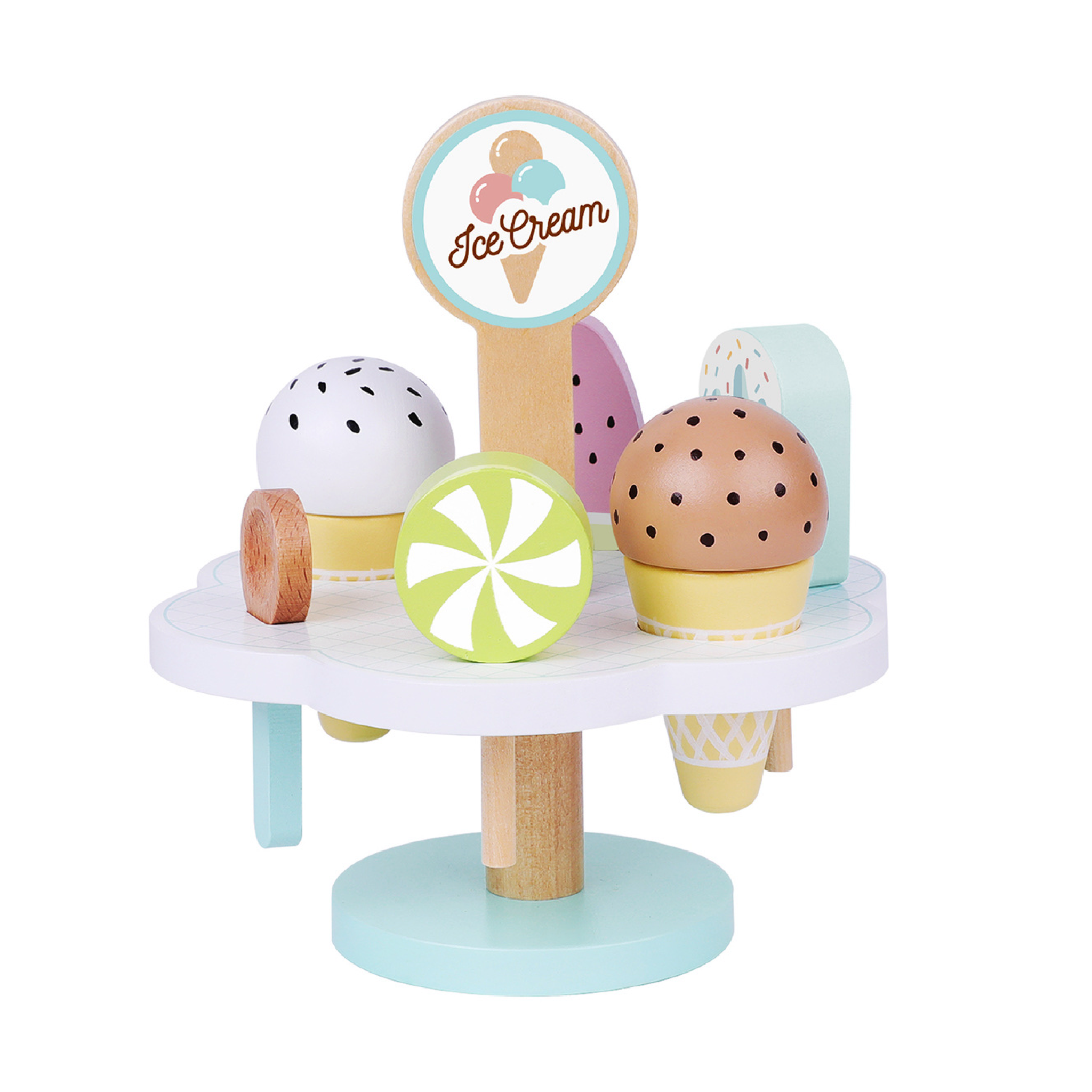 Wooden Icecream Set