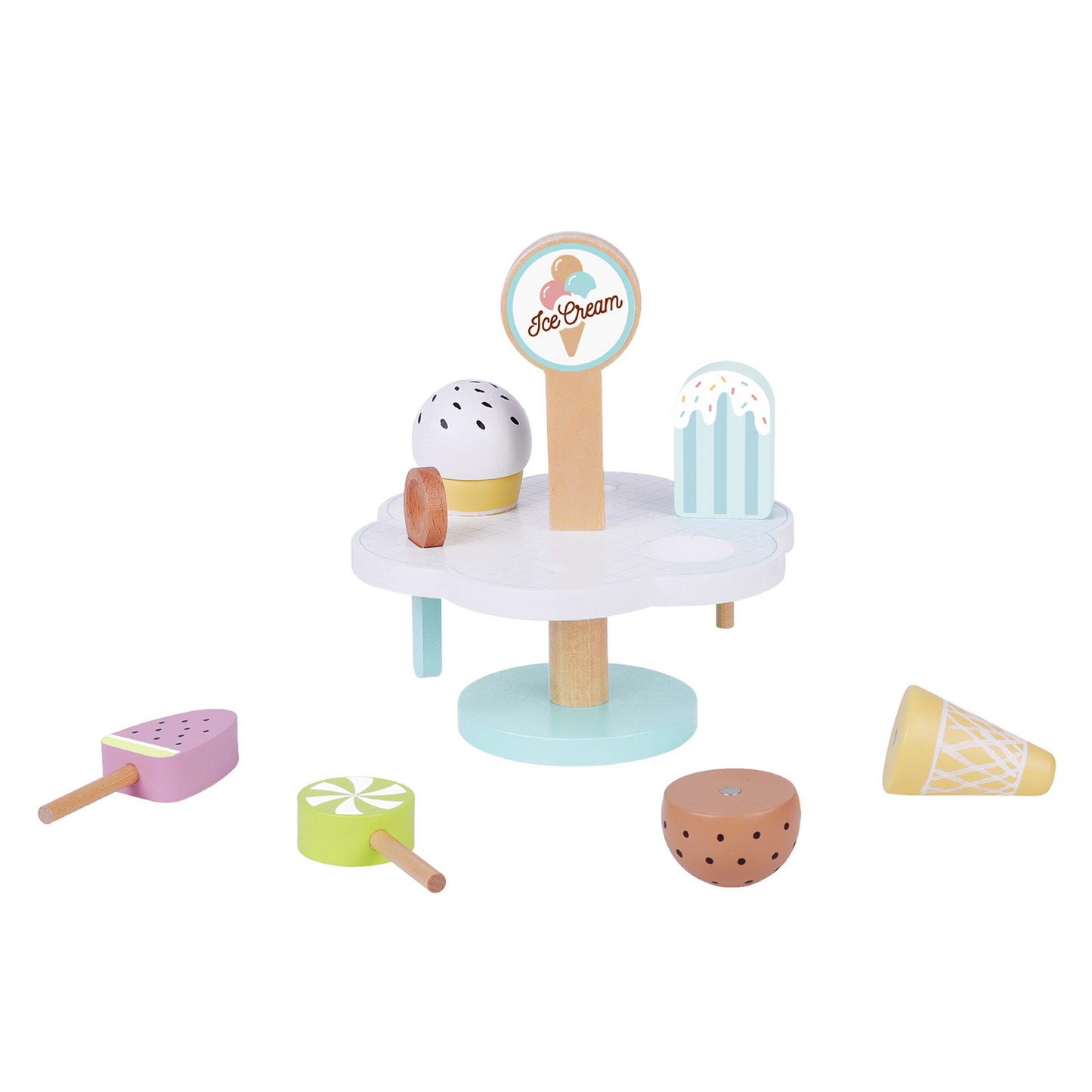 Wooden Icecream Set