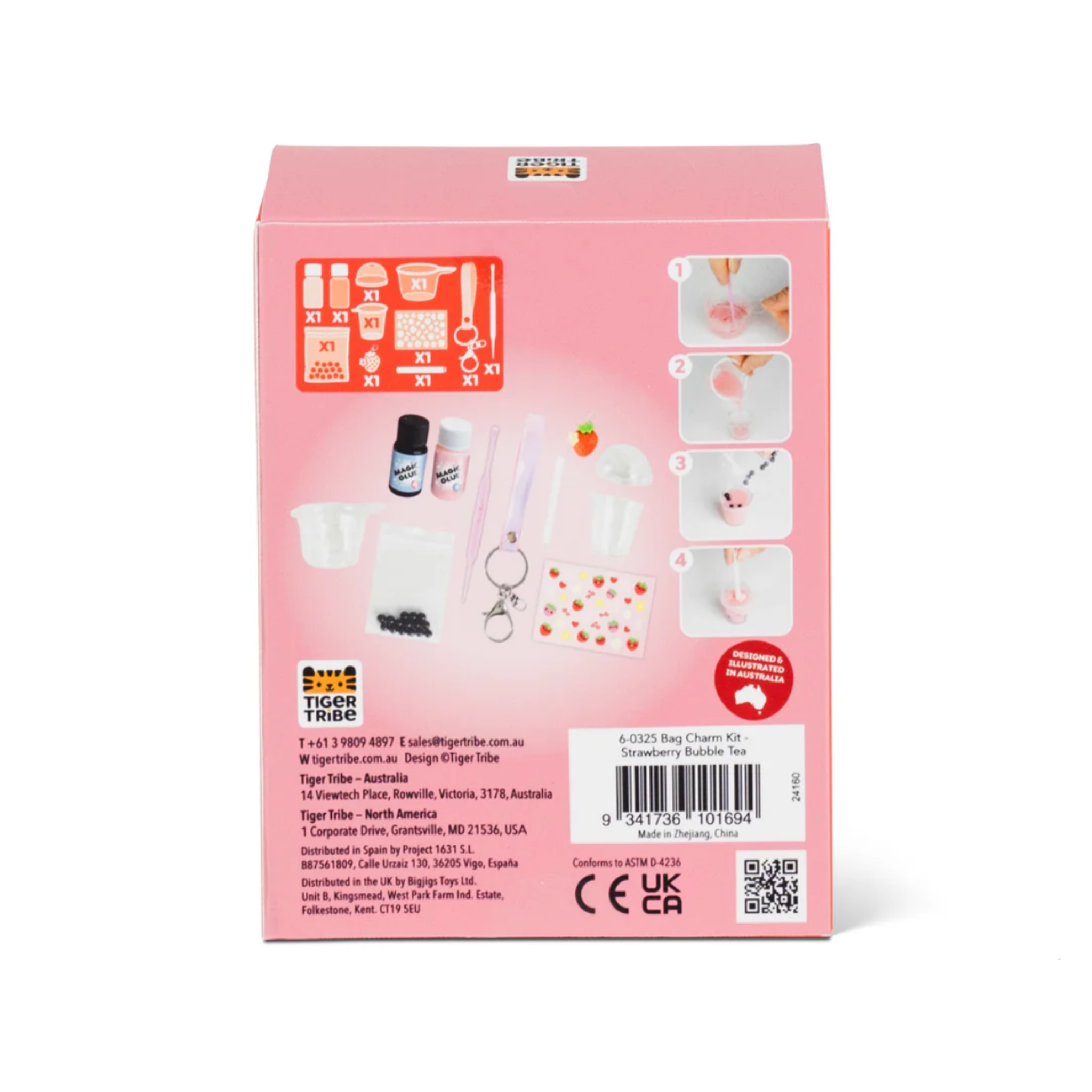 Bag Charm Kit - Bubble Tea