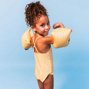 Inflatable Arm Bands - Florish Yellow 0-2yrs