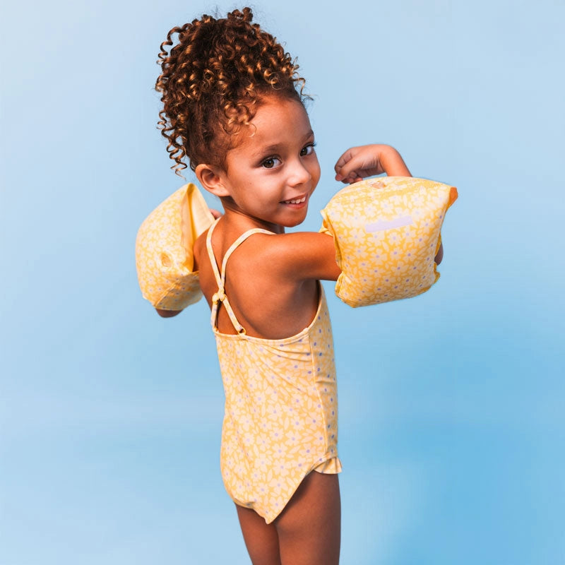 Inflatable Arm Bands - Florish Yellow 0-2yrs