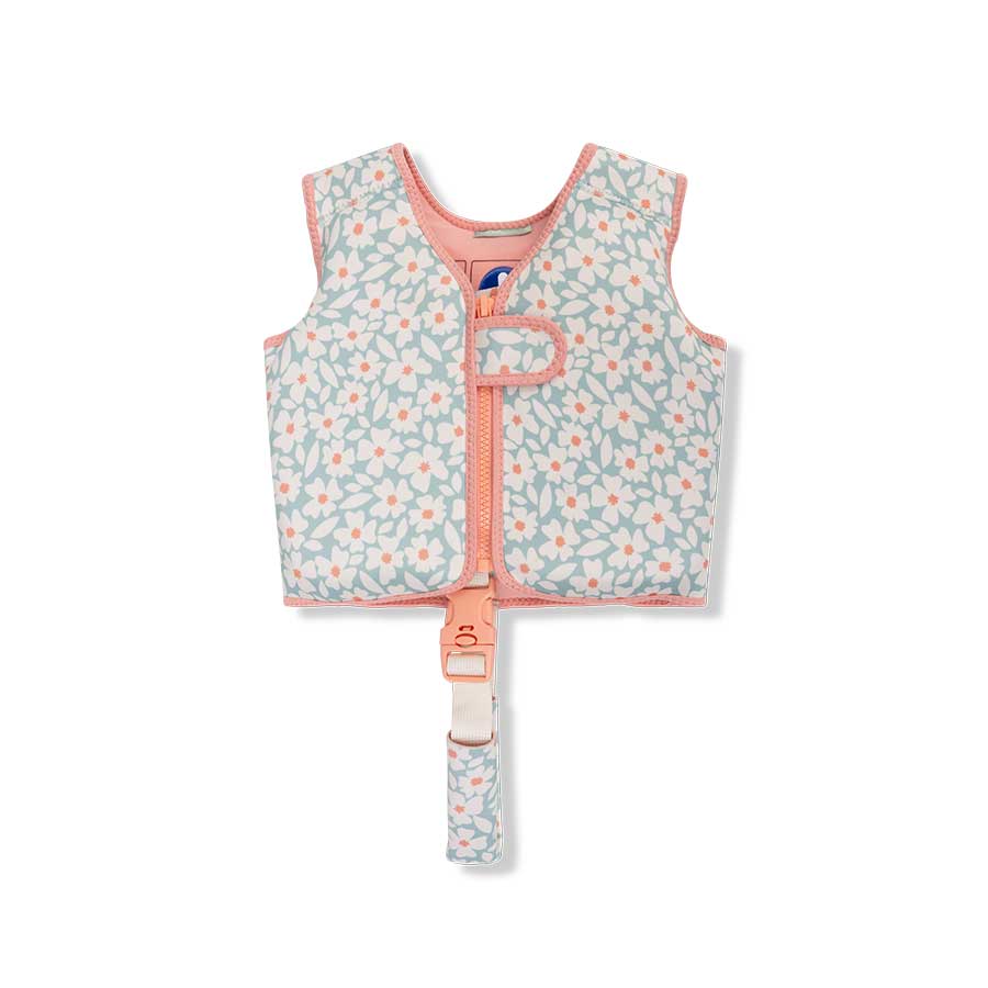 Kids Swimming Vest - Florish Green 2-3yrs