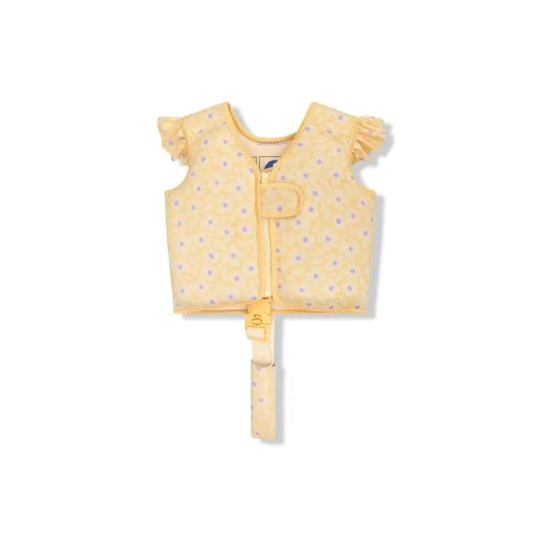 Kids Swimming Vest - Florish Yellow 1-2yrs