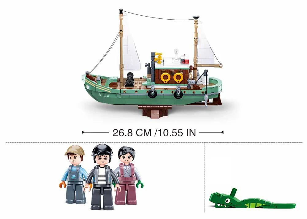 B1119 - FISHING BOAT - 610 PCS C12