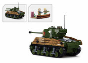 B1110- WW2 M4A3 MEDIUM TANK 715 PCS C12