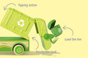 Wooden Recycle Truck with Sound and Light