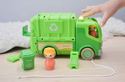 Wooden Recycle Truck with Sound and Light
