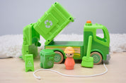 Wooden Recycle Truck with Sound and Light