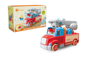 Wooden Fire Engine with Sound and Light