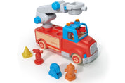Wooden Fire Engine with Sound and Light