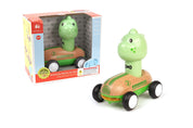 Wooden Press & Go Racer - Dinosaur