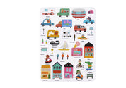 Silicone Sticker Book - Busy City