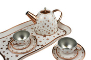 Gold Star Tin Tea Set in Suitcase