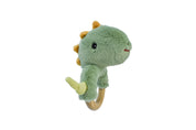 Snuggle Buddy Minty Dinosaur Wooden Ring Rattle