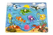 2 in 1 Sea Animal Peg Puzzle