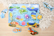 2 in 1 Sea Animal Peg Puzzle