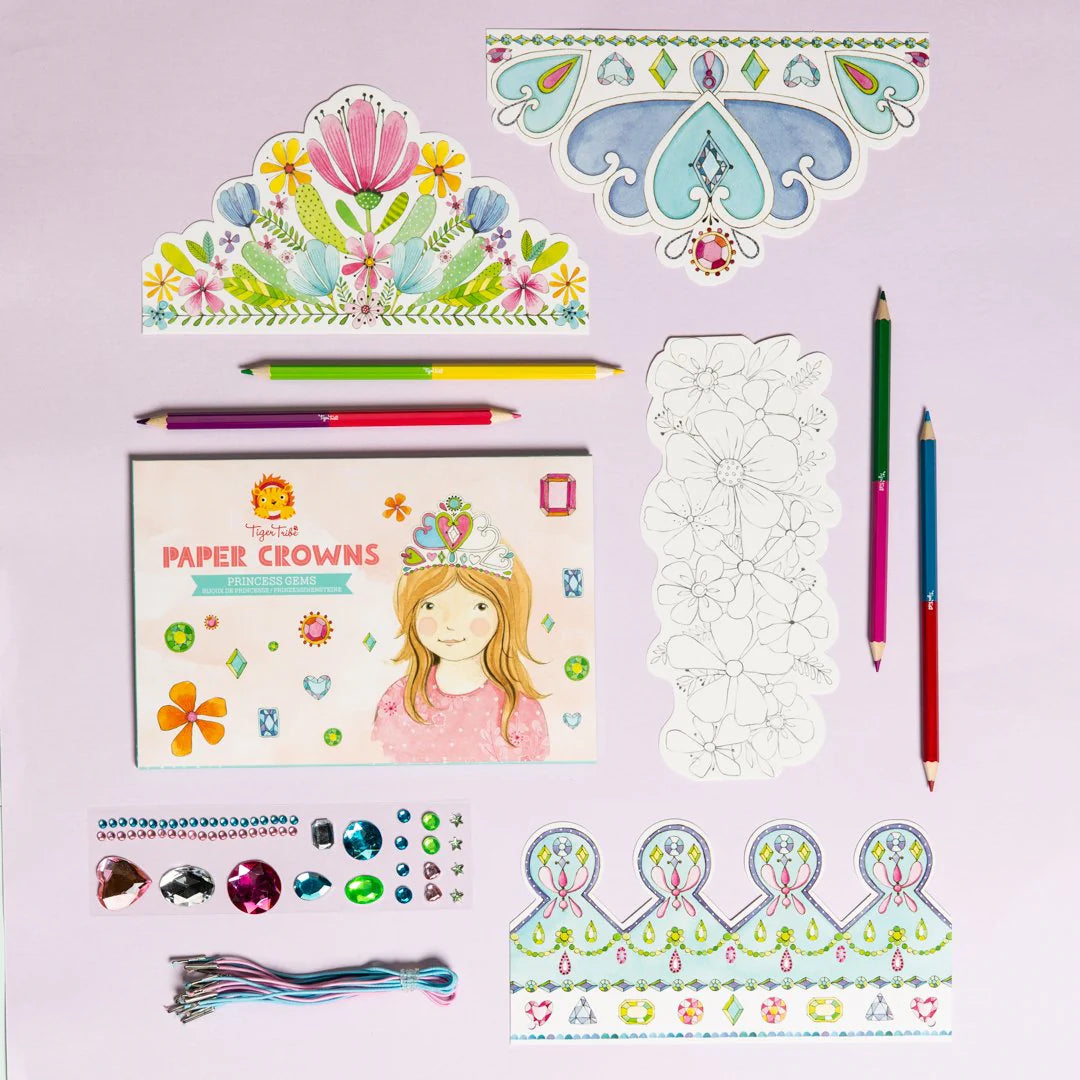 Paper crowns - princess gems