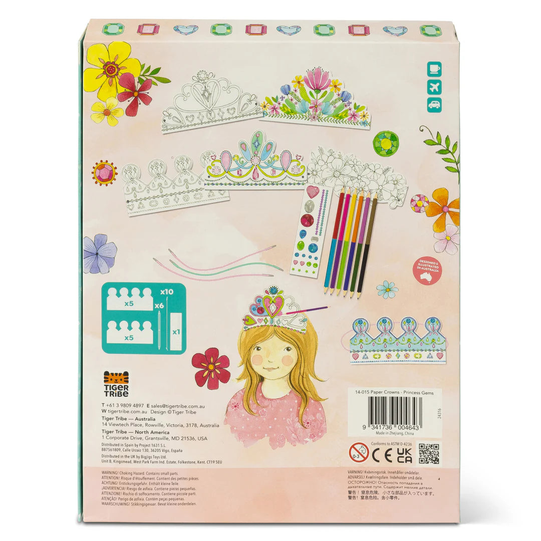 Paper crowns - princess gems