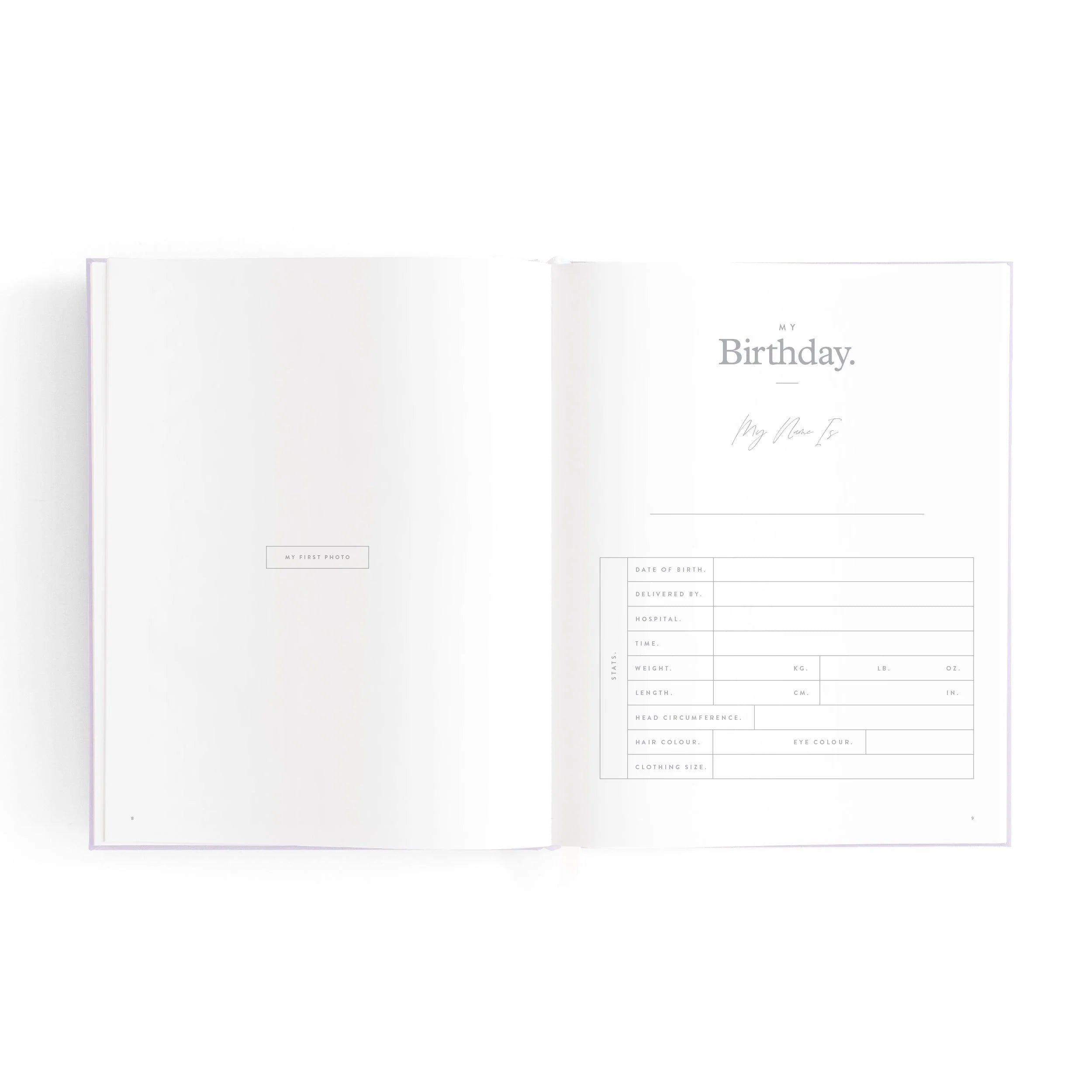 Mini baby book