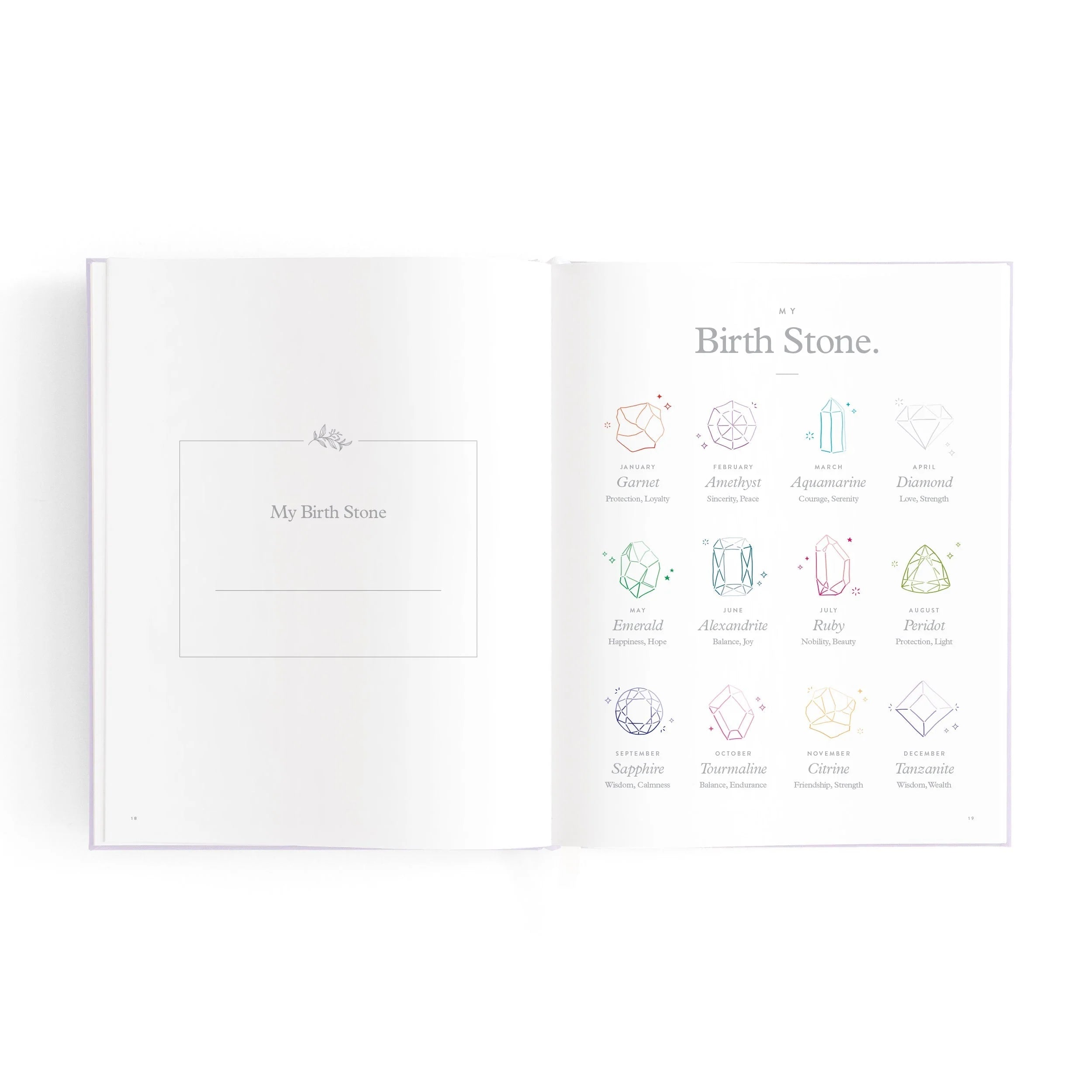 Mini baby book