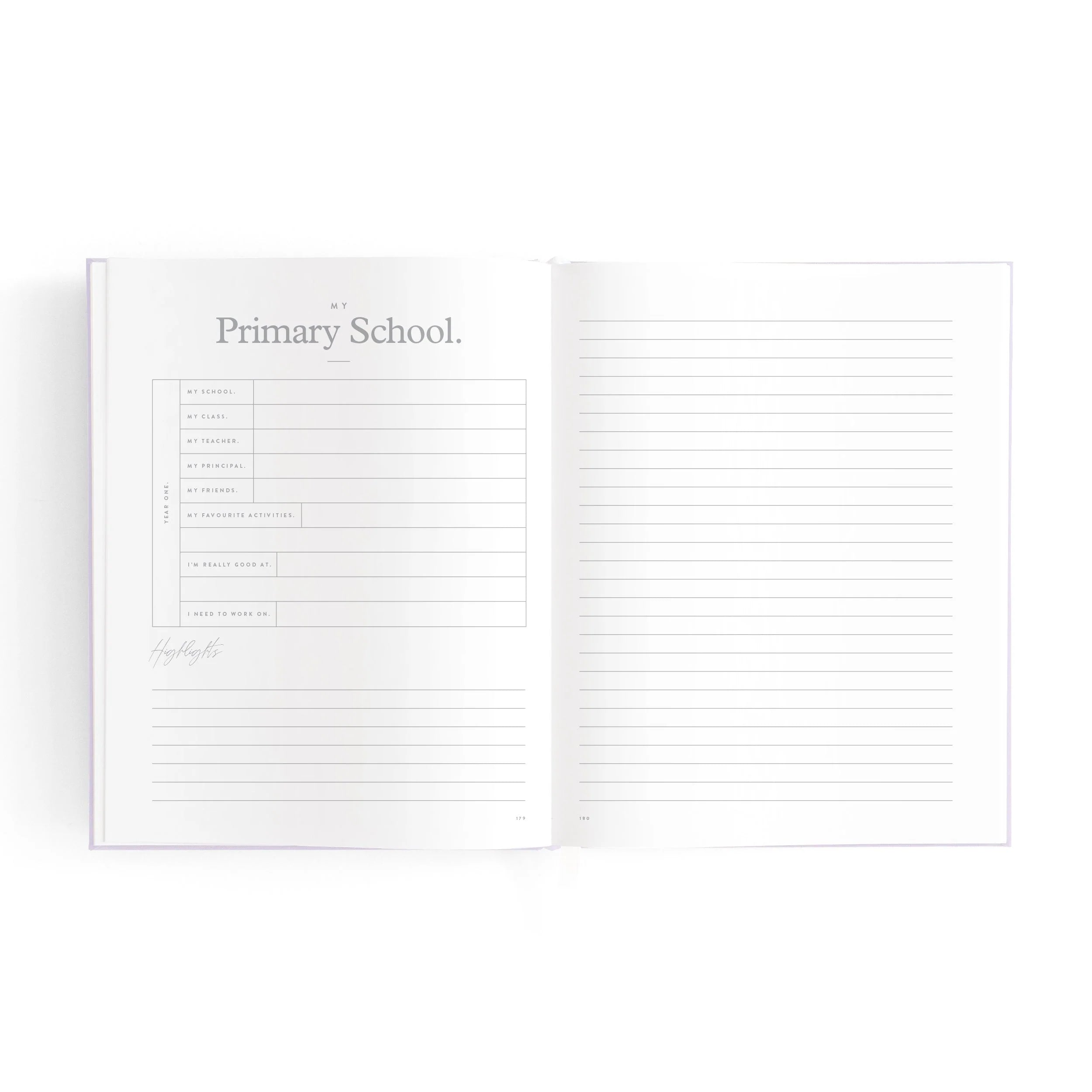 Mini baby book