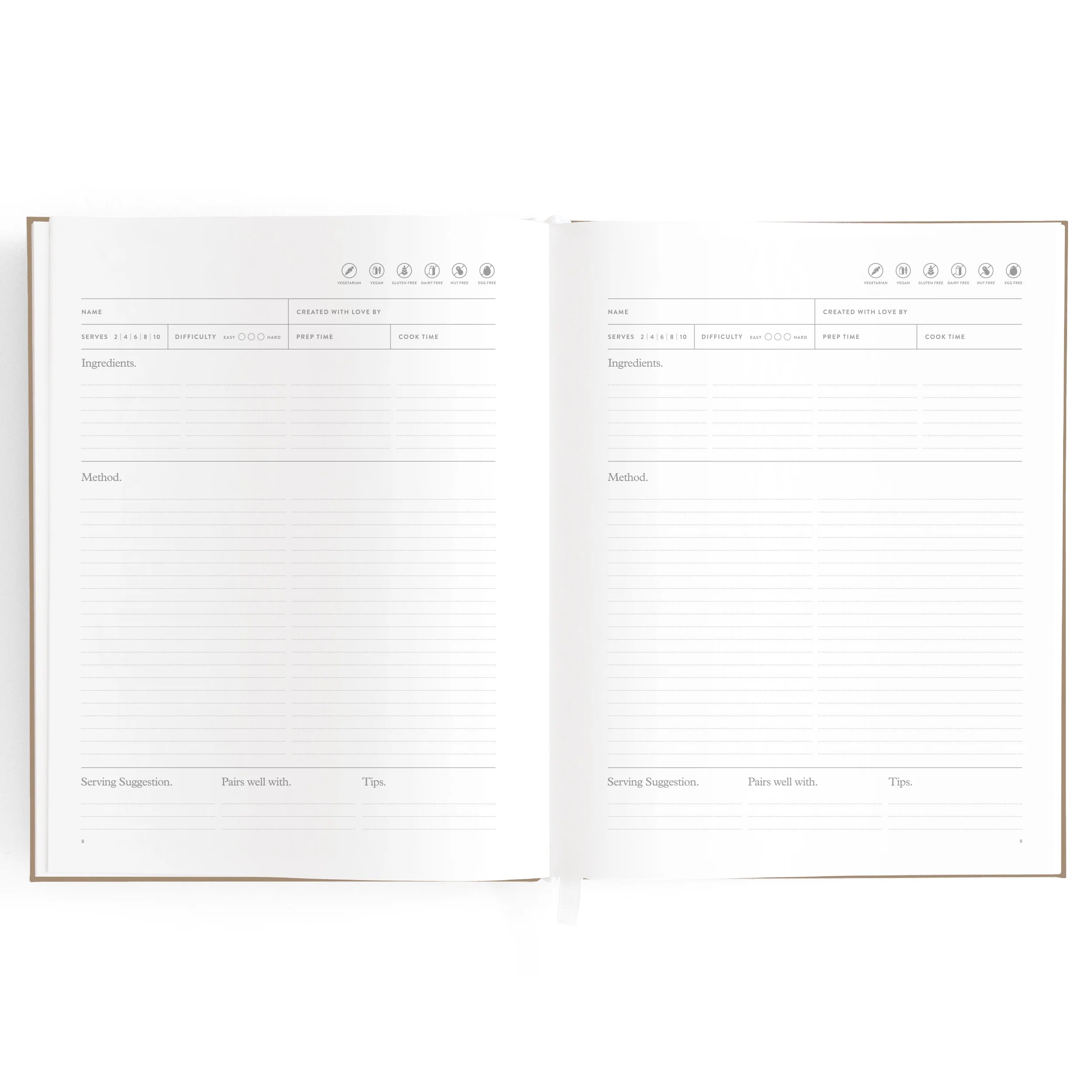 Recipe Book Latte