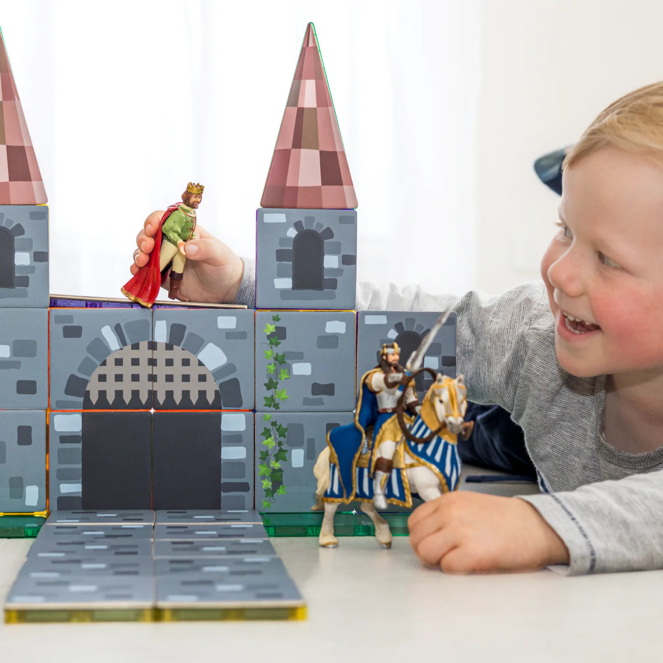 Magnetic Tile Topper - Castle Pack 40pc