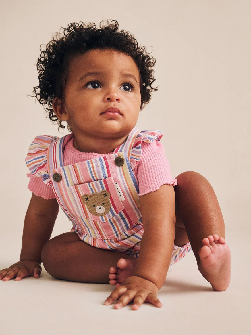 Pastel Stripe Bubble Romper