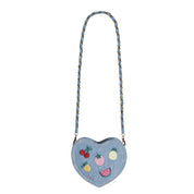 I Heart Fruit Denim Shoulder Bag