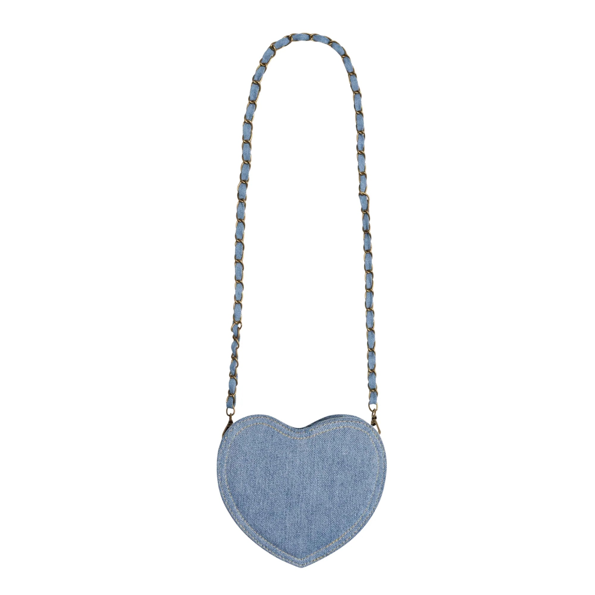 I Heart Fruit Denim Shoulder Bag
