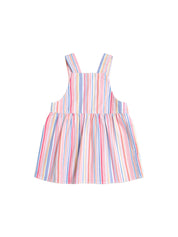 Pastel Stripe Pinafore Dress