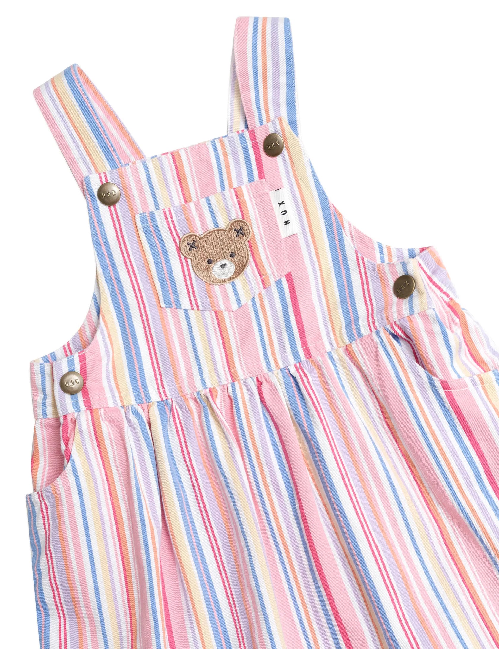 pastel pinafore dress Swoon Baby Girls Pastel Easter Bunny Print Pinafore Dress 2T