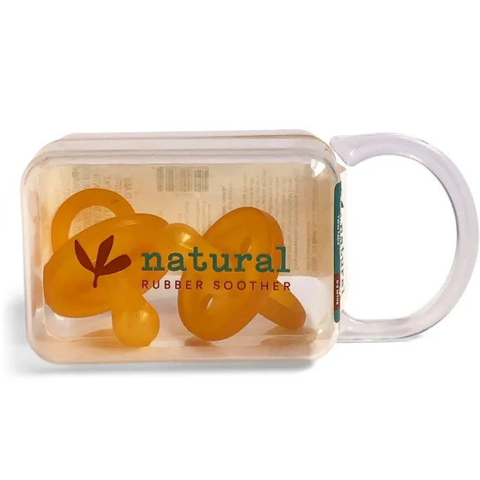Natural Rubber Soother - Medium - ROUND - Twin Pk