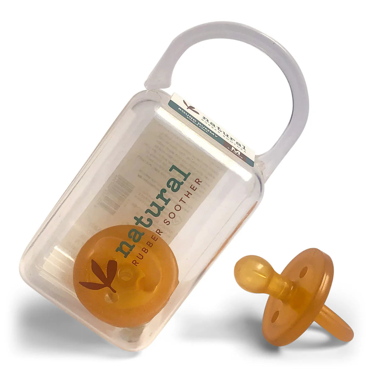 Natural Rubber Soother- Large - ROUND - Twin Pk